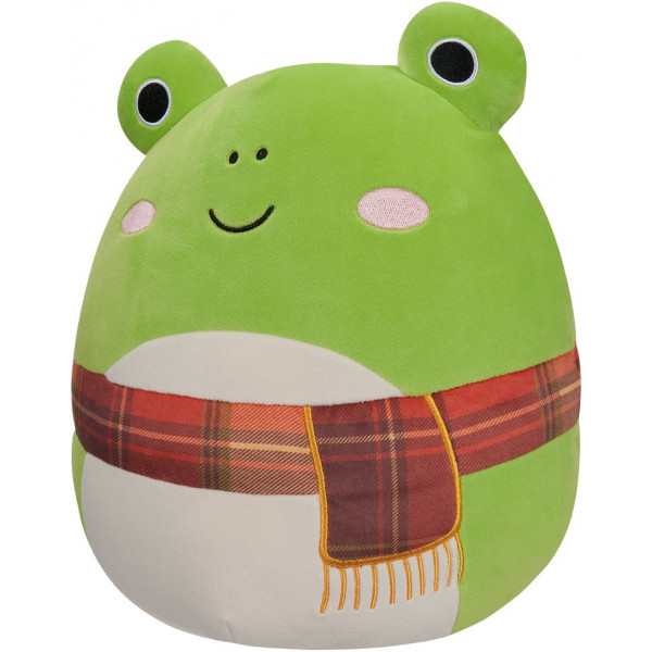 Фото - М'яка іграшка герой SQUISHMALLOWS ЖАБКА ВЕНДІ У ШАРФІ (30 cm) (SQCR04157)