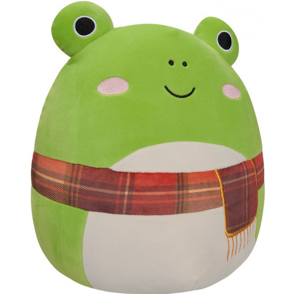 Фото - М'яка іграшка герой SQUISHMALLOWS ЖАБКА ВЕНДІ У ШАРФІ (30 cm) (SQCR04157)