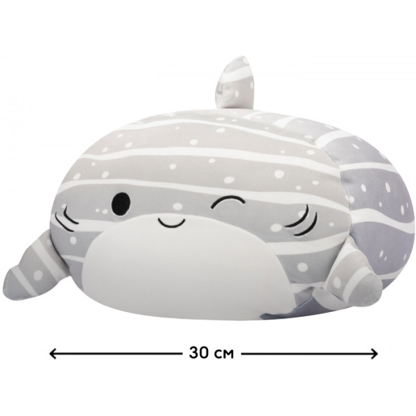 Фото - М'яка іграшка SQUISHMALLOWS КИТОВА АКУЛА САЧІ 30 cm (SQCR06550)