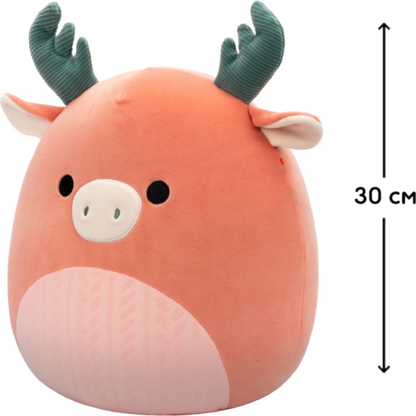 Фото - Мягкая игрушка SQUISHMALLOWS ЛОСЬ РОМЕЛУ 30 cm (SQCR06686)