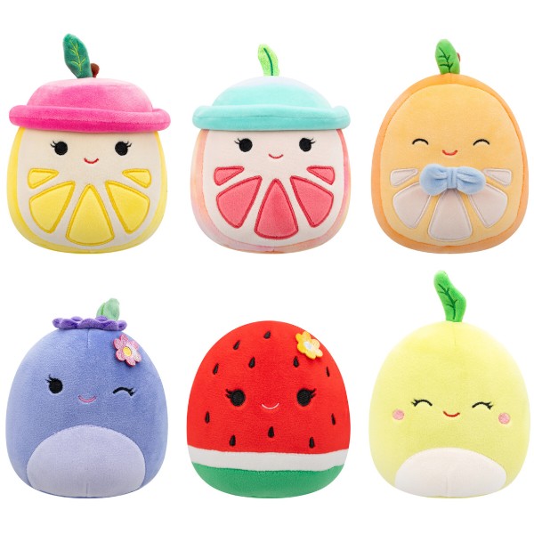 Фото - Мягкая игрушка-сюрприз SQUISHMALLOWS ВЕСЕЛЫЕ ФРУКТИКИ 13 cм (SQCR07568)