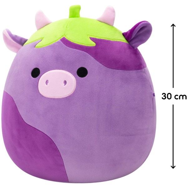 Фото - М'яка іграшка SQUISHMALLOWS КОРІВКА-БАКЛАЖАН ФРЕДЕРИК 30 см (SQCR07969)