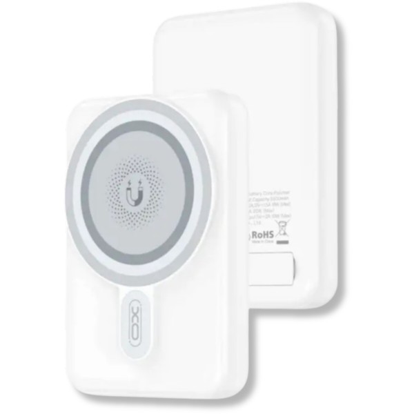 Фото - Батарея мобильная XO PR264 Magnetic MagSafe 15W + PD20W 10000 mAh White