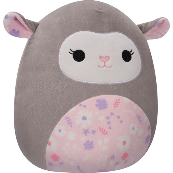 Фото - Мягкая игрушка животное SQUISHMALLOWS СЕРЫЙ ЯГНЕНОК 30 см (SQER00912)