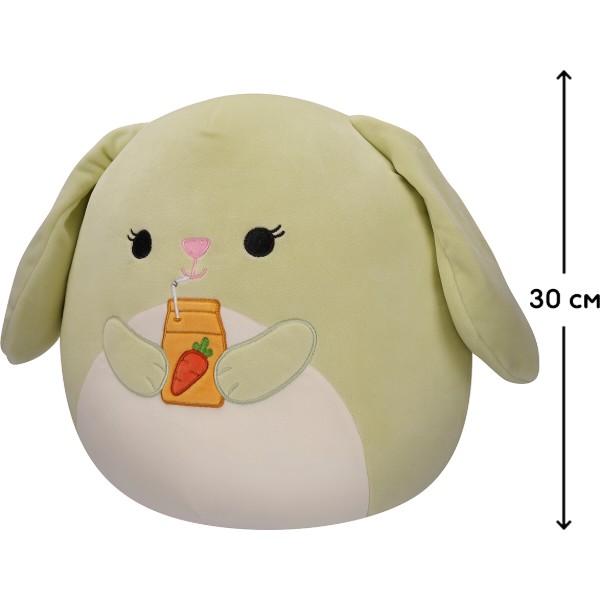 Фото - Мягкая игрушка животное SQUISHMALLOWS КРОЛИК ХАРА 30 см (SQER00913)