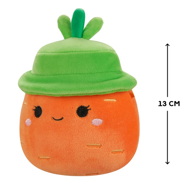 Фото - Мягкая игрушка SQUISHMALLOWS МОРКОВКА КАРОЛИНА В ШЛЯПЕ 13 см (SQER01182)