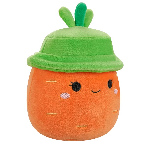 Фото - Мягкая игрушка SQUISHMALLOWS МОРКОВКА КАРОЛИНА В ШЛЯПЕ 13 см (SQER01182)