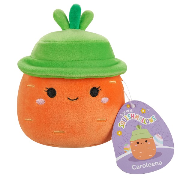 Фото - Мягкая игрушка SQUISHMALLOWS МОРКОВКА КАРОЛИНА В ШЛЯПЕ 13 см (SQER01182)