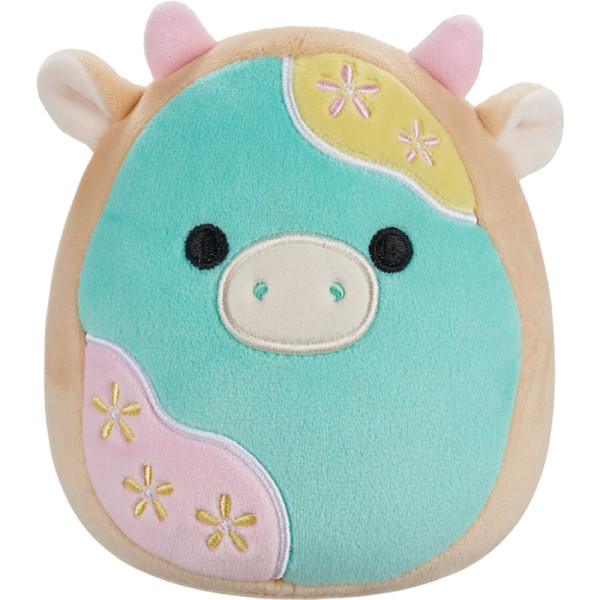 Фото - Мягкая игрушка животное SQUISHMALLOWS ПАСТЕЛЬНАЯ КОРОВКА 13 см (SQER01183)