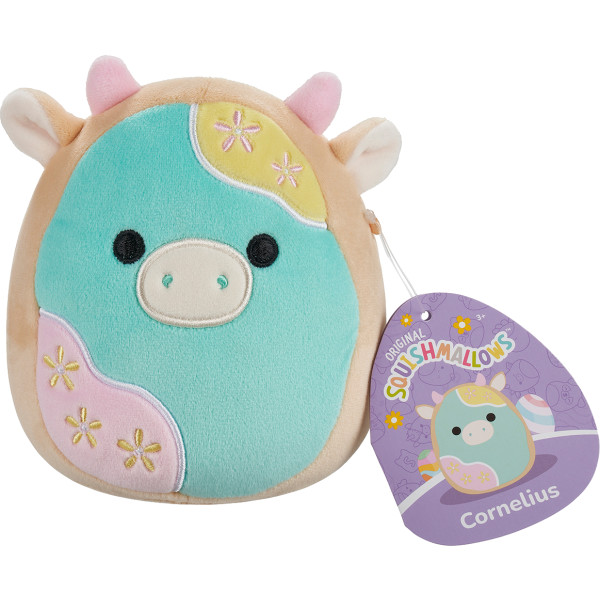 Фото - Мягкая игрушка животное SQUISHMALLOWS ПАСТЕЛЬНАЯ КОРОВКА 13 см (SQER01183)