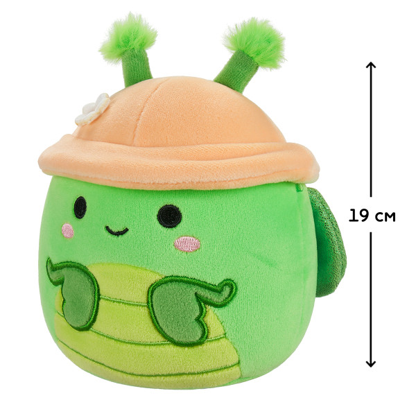 Фото - Мягкая игрушка животное SQUISHMALLOWS БОГОМОЛ ТРЕНТОН В ШЛЯПЕ 19 см (SQER01217)
