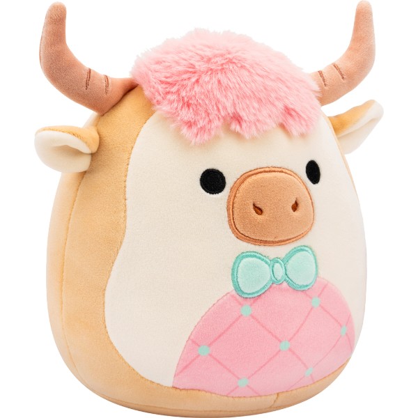 Фото - Мягкая игрушка животное SQUISHMALLOWS КОРОВКА САМСОН 19 см (SQER01229)