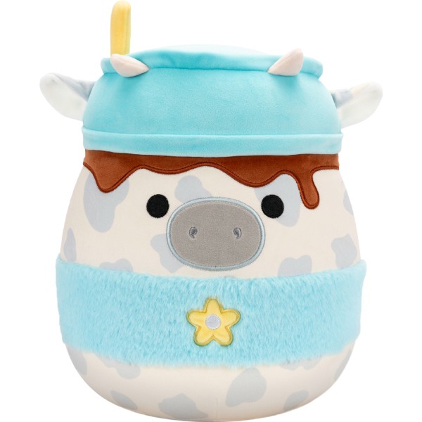 Фото - М'яка іграшка SQUISHMALLOWS СІРА КОРІВКА 30 см (SQER01263)