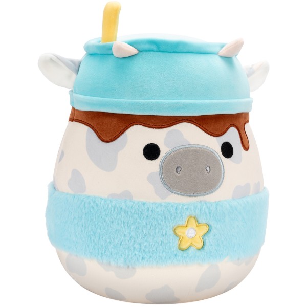 Фото - М'яка іграшка SQUISHMALLOWS СІРА КОРІВКА 30 см (SQER01263)