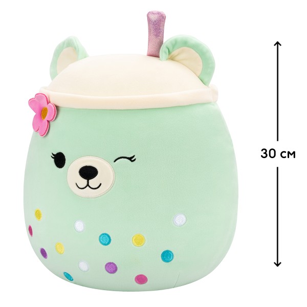 Фото - Мягкая игрушка животное SQUISHMALLOWS МЯТНЫЙ МЕДВЕДЬ 30 см (SQER01266)