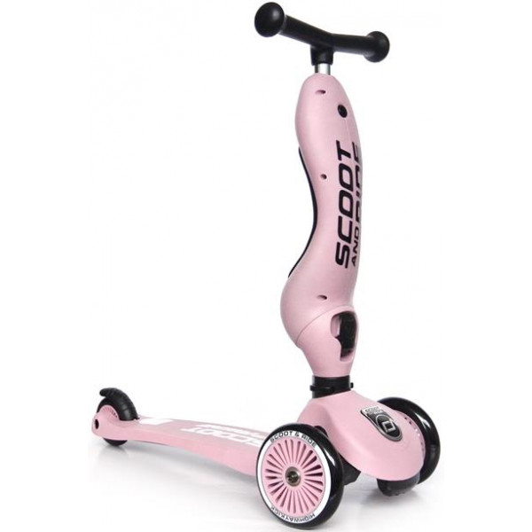 Фото - Триколісний самокат Scoot&Ride Highwaykick-1 Пастельно-рожевий (SR-160629-ROSE)