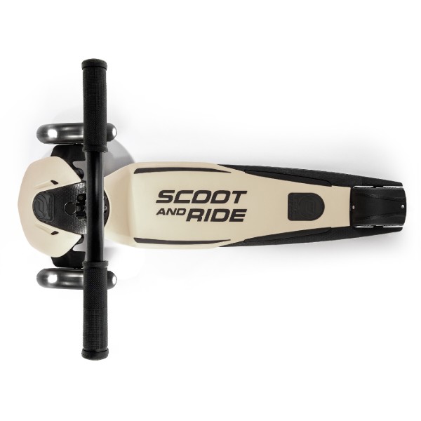Фото - Триколісний самокат Scoot&Ride Highwaykick-5 з колесами що світяться Світло-сірий (SR-190117-ASH)