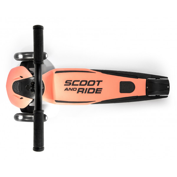 Фото - Триколісний самокат Scoot&Ride Highwaykick-5 з колесами що світяться Персик (SR-190117-PEACH)