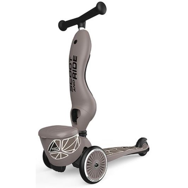 Фото - Триколісний самокат Scoot&Ride Highwaykick-1 Lifestyle Коричневий (SR-210621-BROWNLINES)
