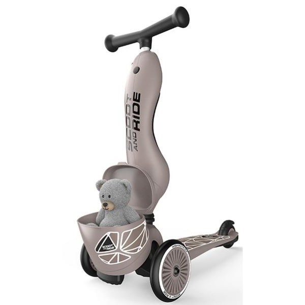 Фото - Триколісний самокат Scoot&Ride Highwaykick-1 Lifestyle Коричневий (SR-210621-BROWNLINES)