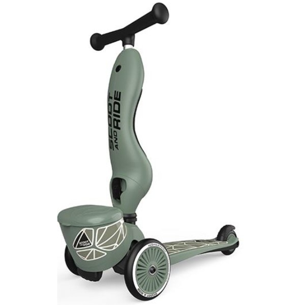 Фото - Триколісний самокат Scoot&Ride Highwaykick-1 Lifestyle Зелений (SR-210621-GREENLINES)