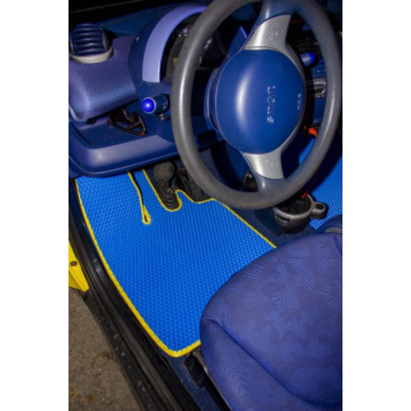 Фото - Килимки з екошкіри в салон авто передні EVAtech для Fortwo (C450) Smart 1998-2007 1 покоління Htb EU (SR21267A2BBB)