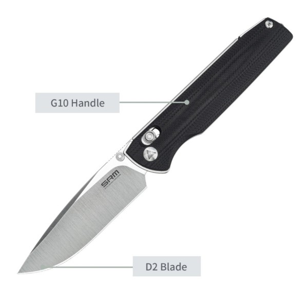 Фото - Нож туристический SRM Terrier 258L-GB Black