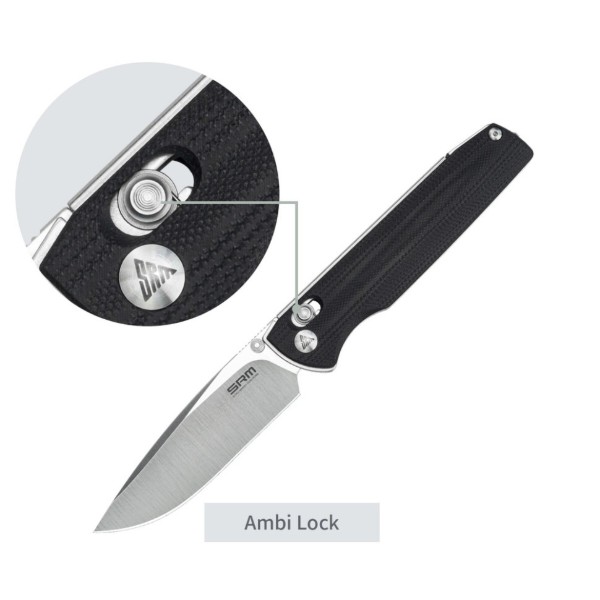 Фото - Нож туристический SRM Terrier 258L-GB Black