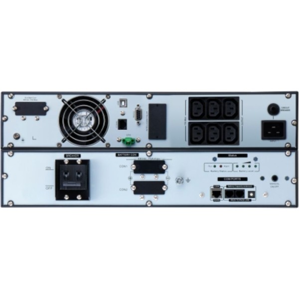 Фото - Джерело безперебійного живлення APC Easy UPS 1.8KW/2KVA Li-Ion OnLine Intelligent Card Slot 4U Ext. Runtime (SRVL2KRILRK)