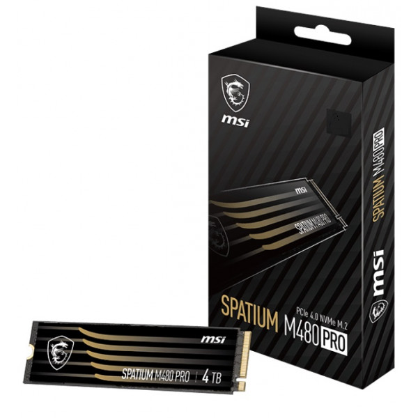 Фото - SSD-накопичувач внутрішній MSI 2TB Spatium M480 Pro M.2 2280 PCIe 4.0 x4 NVMe 3D NAND TLC (S78-440Q600-P83)