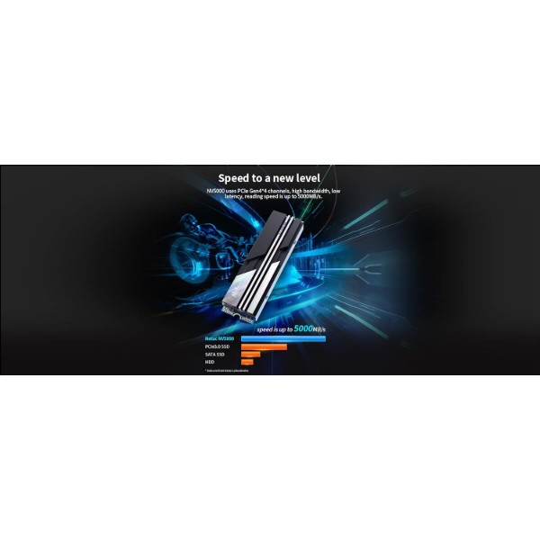 Фото - SSD-накопитель внутренний Netac M.2 1TB PCIe 4.0 NV5000 + радиатор (NT01NV5000-1T0-E4X)