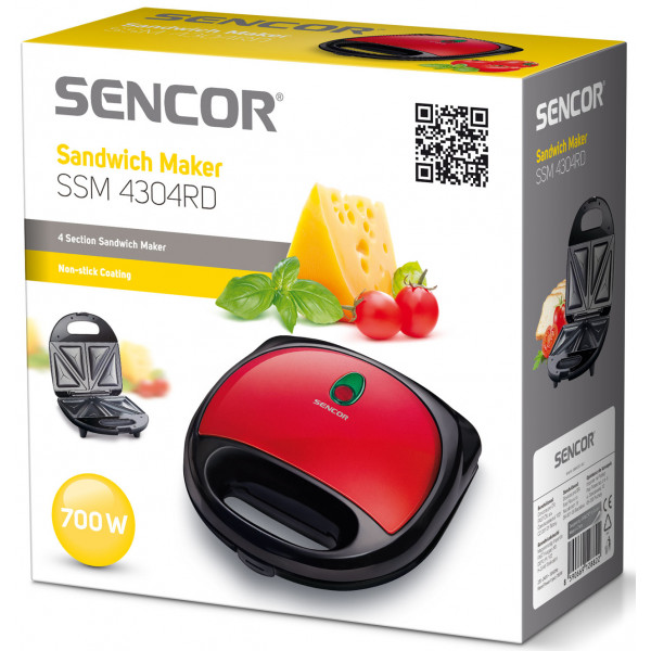 Фото - Бутербродниця Sencor SSM 4304 RD