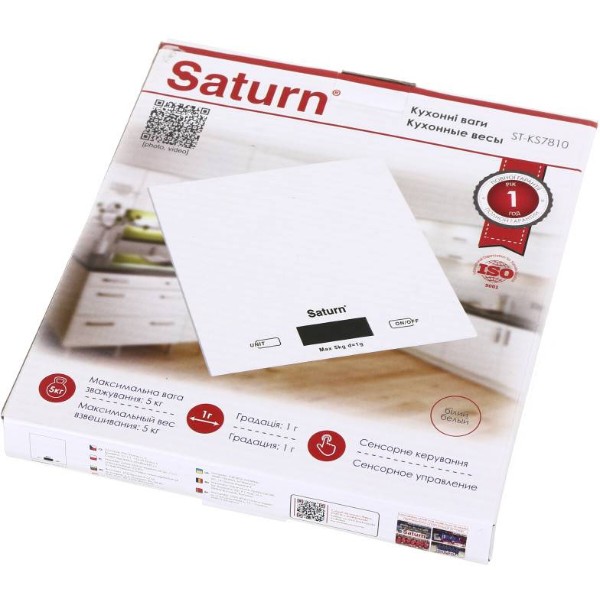 Фото - Ваги кухонні Saturn ST-KS7810 White