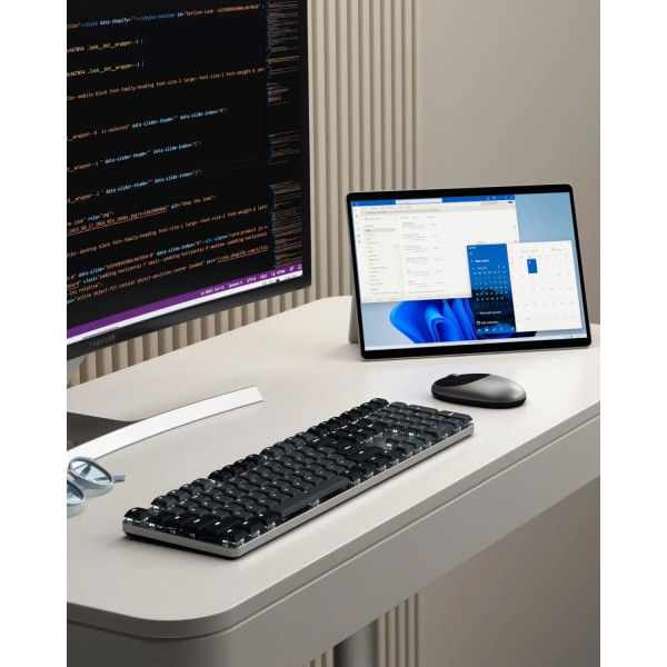 Фото - Клавиатура беспроводная Satechi SM3 Slim Mechanical Backlit Bluetooth Keyboard Dark (ST-KSM3DK-EN)