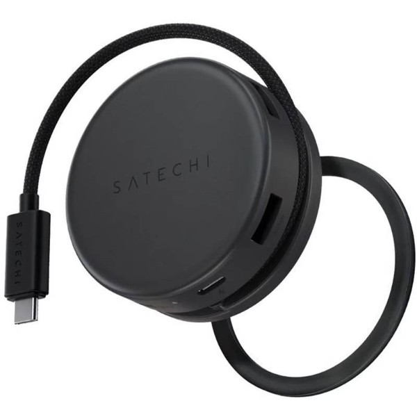 Фото - Хаб USB Satechi OntheGo 7-in-1 USB-C Multiport Adapter Space Black (ST-POTG7C)