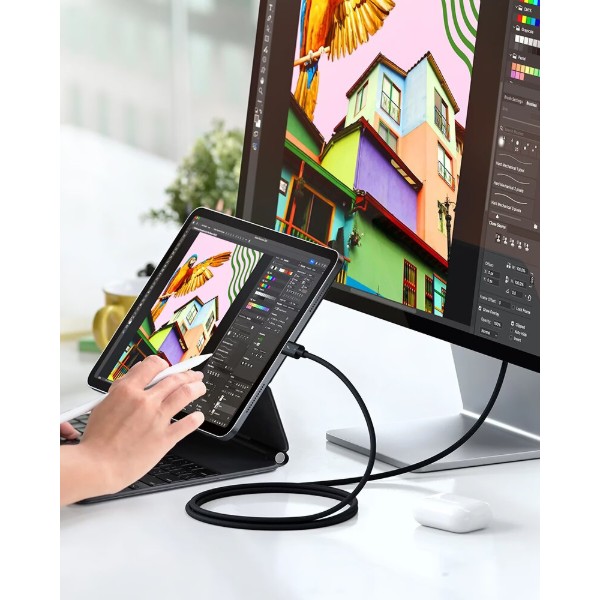 Фото - Переходник Satechi Thunderbolt 5 Pro 240W Cable Black (1 m) (ST-YTB5100K)