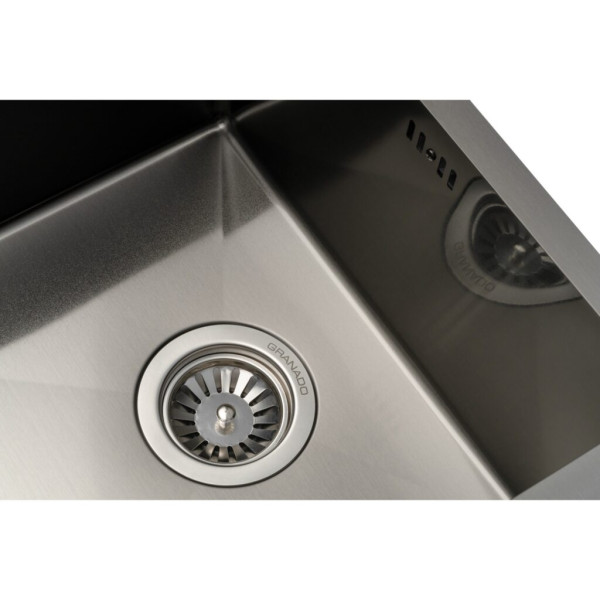 Фото - Мийка кухонна GRANADO Under top mini STEEL S201 black