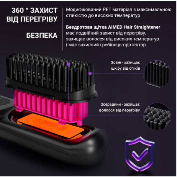 Фото - Выпрямитель волос AIMED Wireless Hair Straightener (AI-HStraight_Wireless_bk)