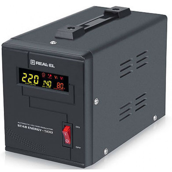 Фото - Стабілізатор напруги REAL-EL STAB ENERGY-500