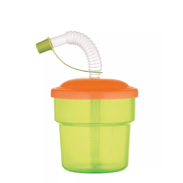 Фото - Склянка з трубочкою Gusto Fizbo GT-G-221007 Green 250 мл