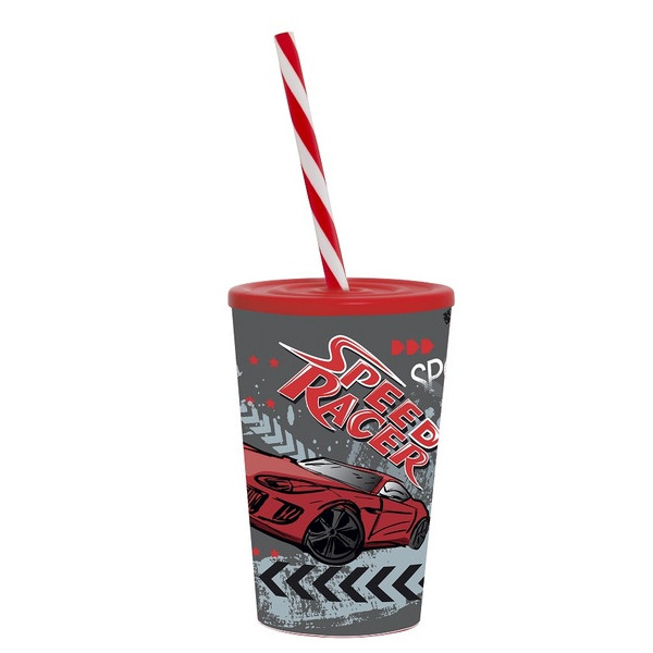 Фото - Склянка з трубочкою Herevin Speed Race 0.34 л (161914-010P)