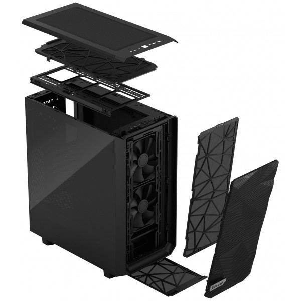 Фото - Корпус Fractal design ATX без БЖ Meshify 2 Compact Black TG DT (FD-C-MES2C-02)