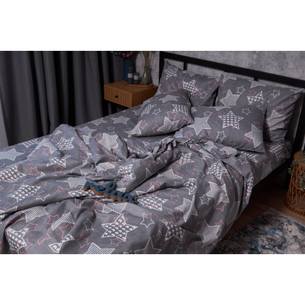 Фото - Комплект постільної білизни Moon&Star Мікросатин Premium Stardom 160х220 нав. 4х70х70 (MS-820002532)