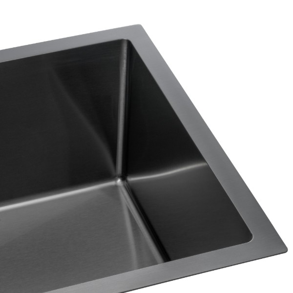 Фото - Мойка кухонная GRANADO Under top L STEEL S201 black