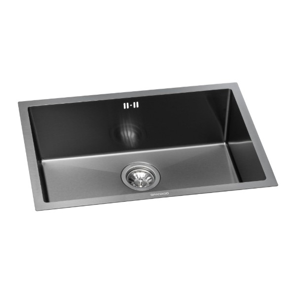 Фото - Мойка кухонная GRANADO Under top L STEEL S201 black