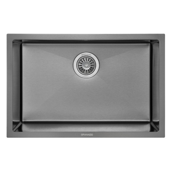 Фото - Мойка кухонная GRANADO Under top L STEEL S201 black Фото - Мойка кухонная GRANADO Under top L STEEL S201 black