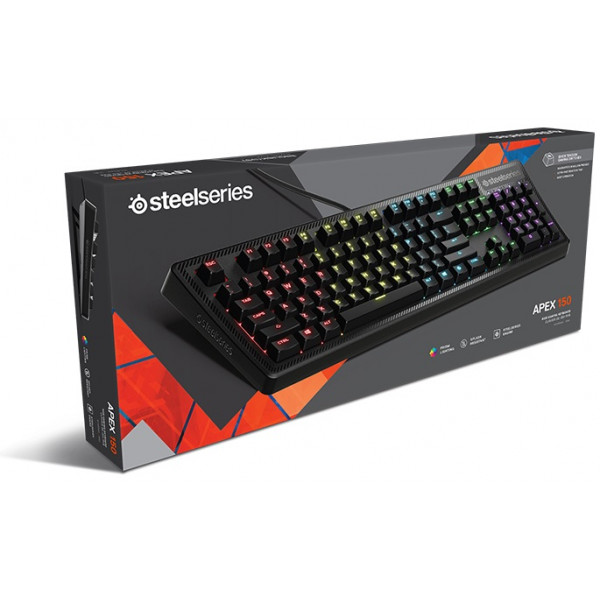 Фото - Клавіатура дротова ігрова SteelSeries Apex 150 (64666)