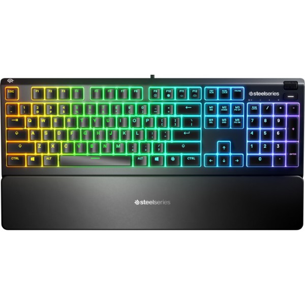 Фото - Клавиатура проводная игровая SteelSeries Apex 3 UA (64795)