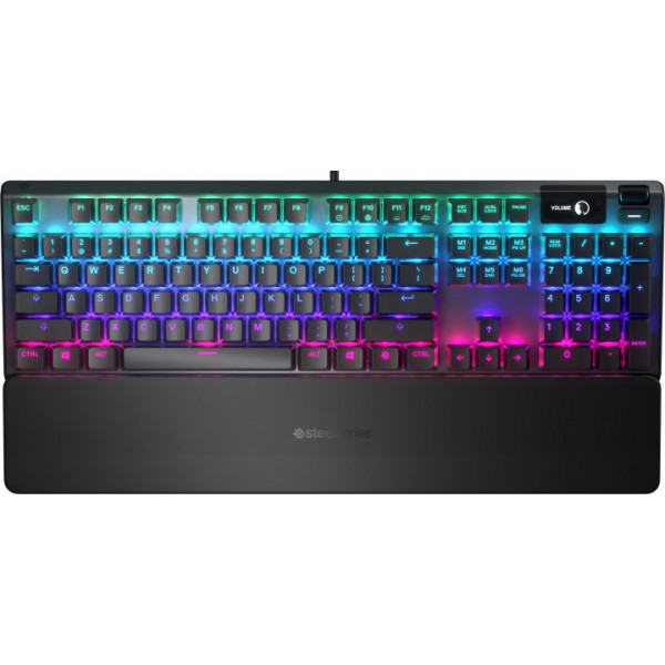 Фото - Клавіатура дротова ігрова SteelSeries Apex 5 UA (64532)