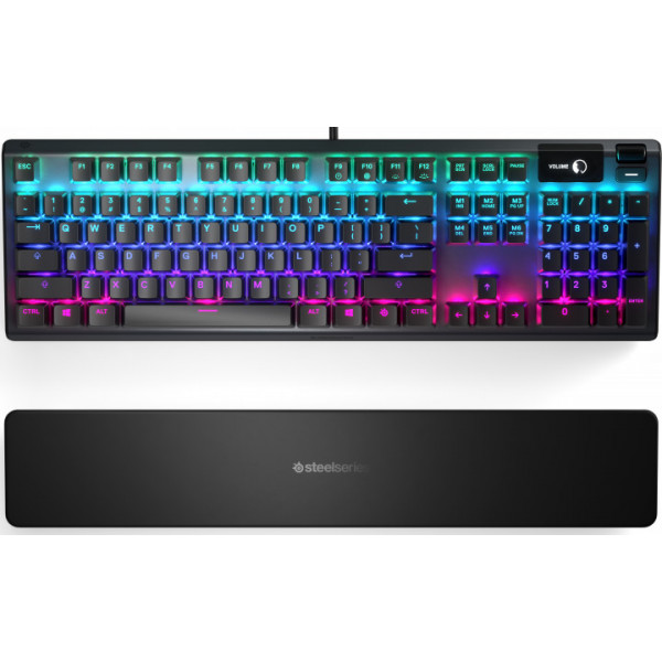Фото - Клавіатура дротова ігрова SteelSeries Apex 5 UA (64532)
